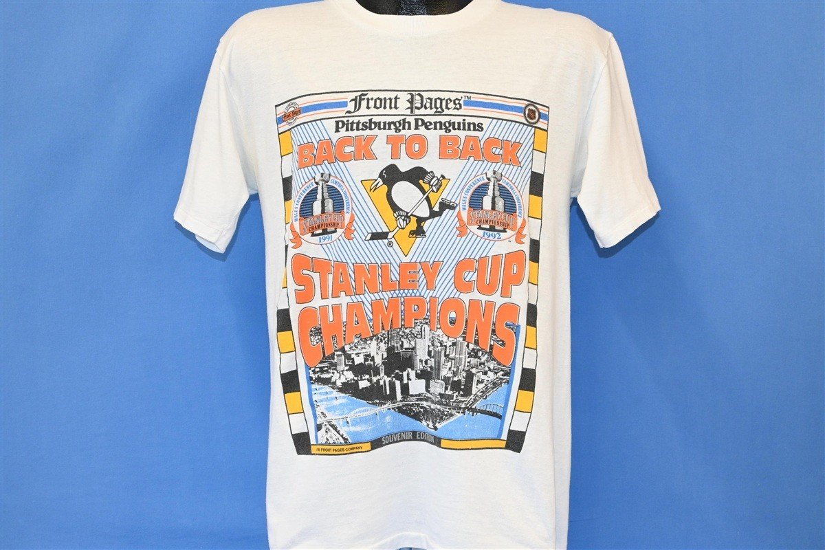 90s Pittsburgh Penguins Back To Back Stanley Cup t-shirt Large