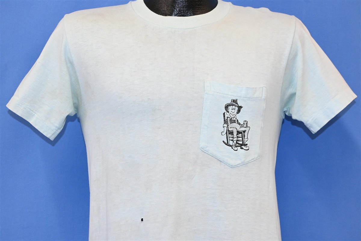 70s Brew Beer Funny Drinking Cartoon Pocket t-shirt Small product image 2
