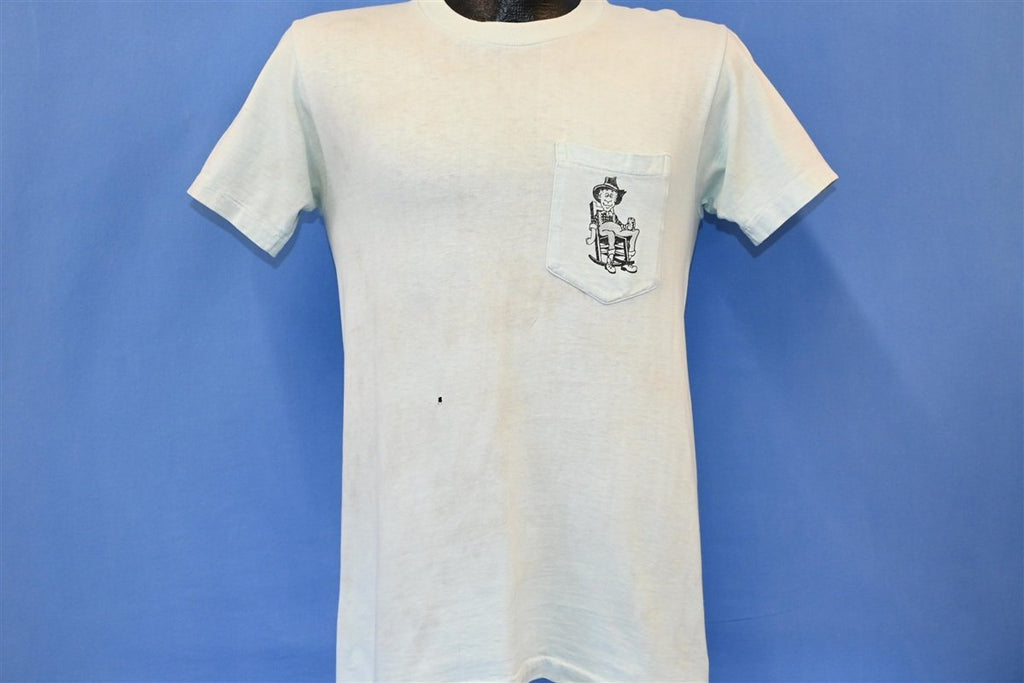 70s Brew Beer Funny Drinking Cartoon Pocket t-shirt Small product image 3