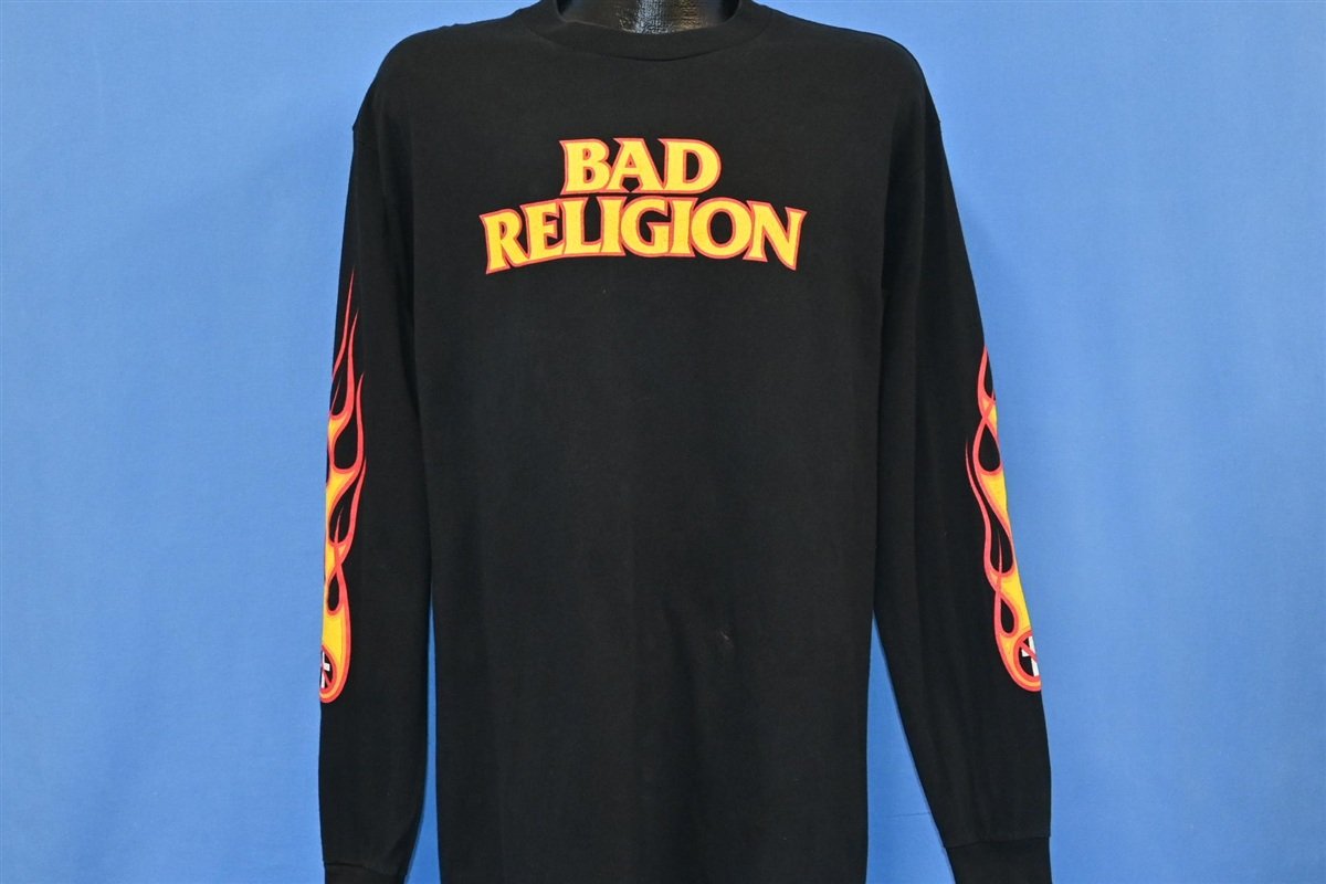 Y2K Bad Religion New America Flames Punk Rock t-shirt Large product image 2