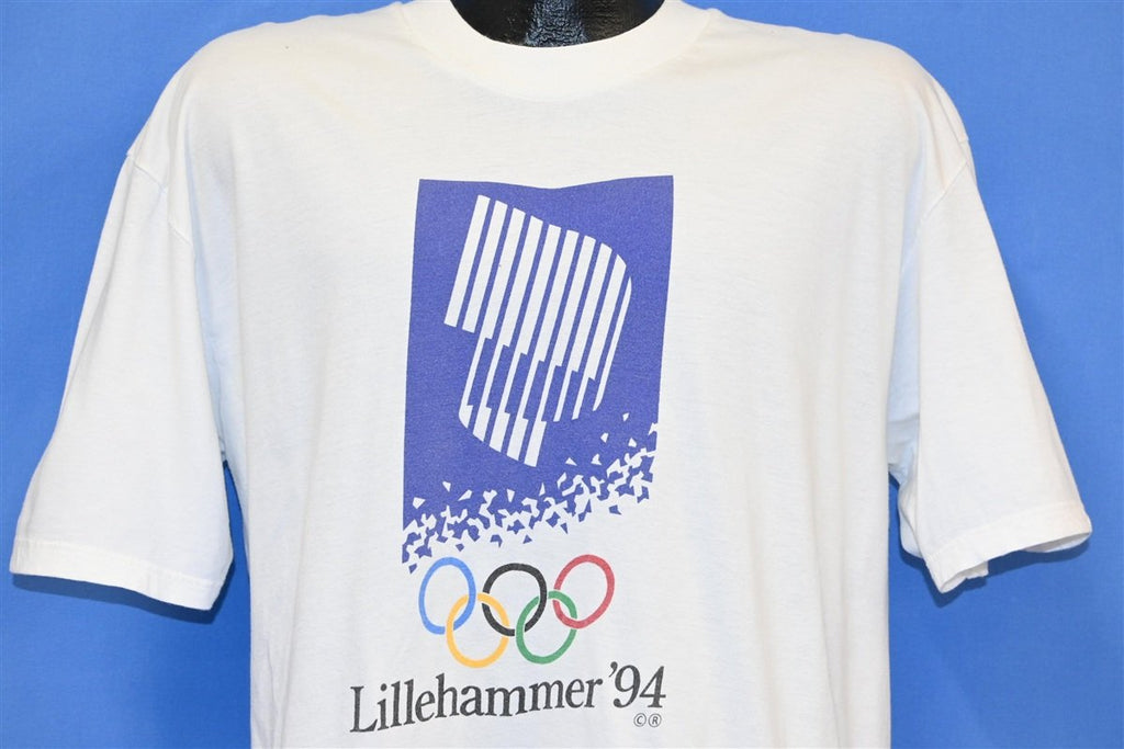90s Lillehammer 1994 Winter Olympic Rings t-shirt Extra product image 1