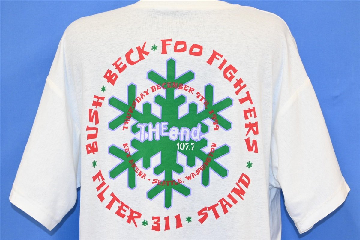 90s Deck the Hall Ball 1999 End 107.7 Radio t-shirt Large product image 1