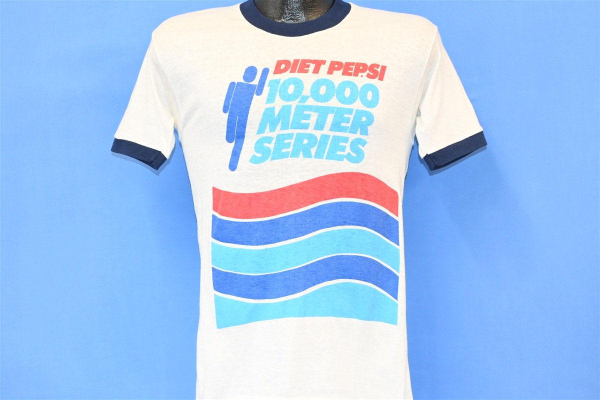 80s Diet Pepsi 10,000 Meter Race Series Ringer t-shirt product image 2