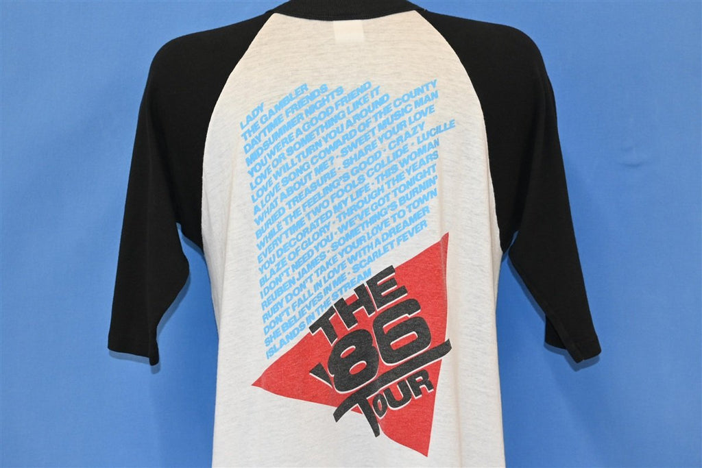 80s Kenny Rogers The '86 Tour Raglan Concert t-shirt Extra product image 4