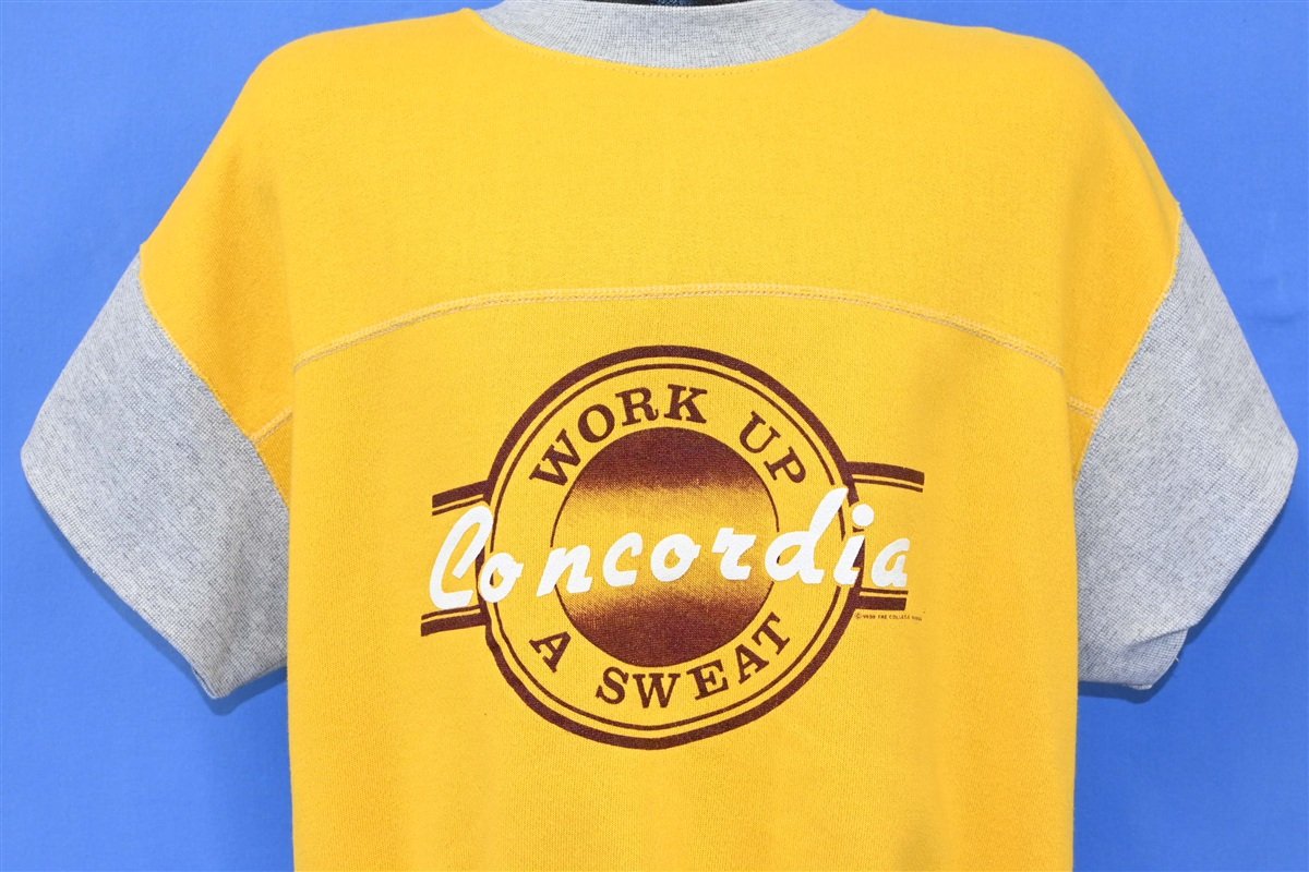 80s Concordia Work Up a Sweat Gold Sweatshirt Medium product image 1