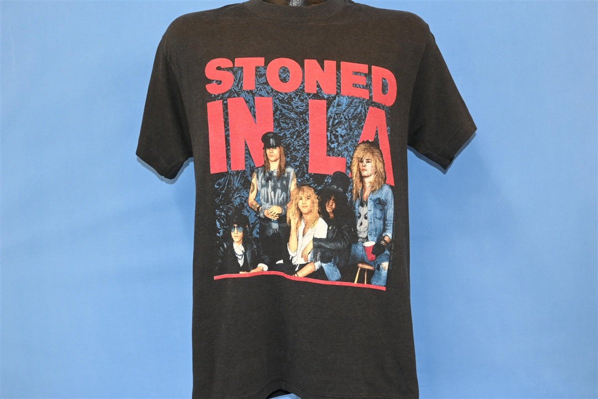 80s Guns N' Roses Stoned in LA Coliseum 1989 t-shirt Large product image 2