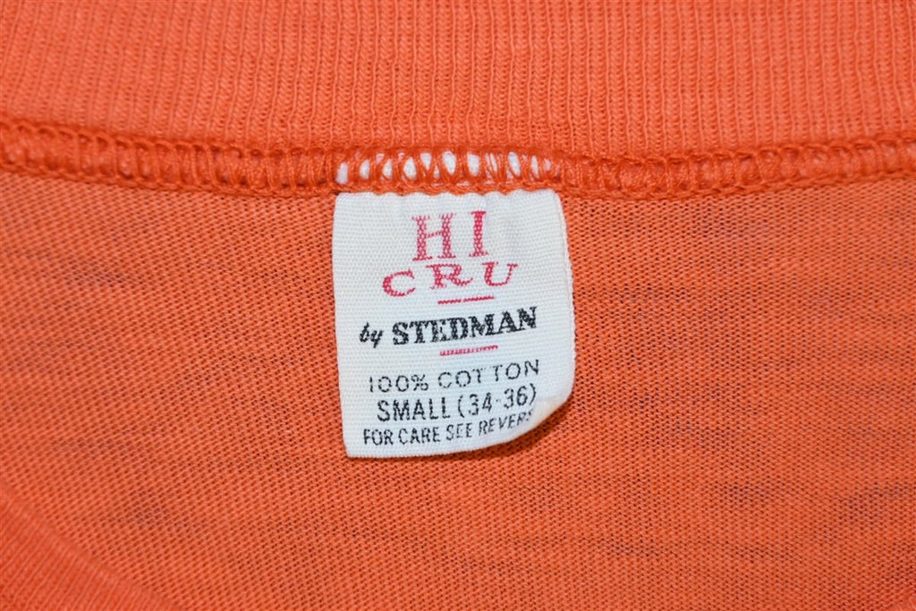 70s Hi Cru Tropical Flowers Orange Pocket Surf t-shirt Small product image 7
