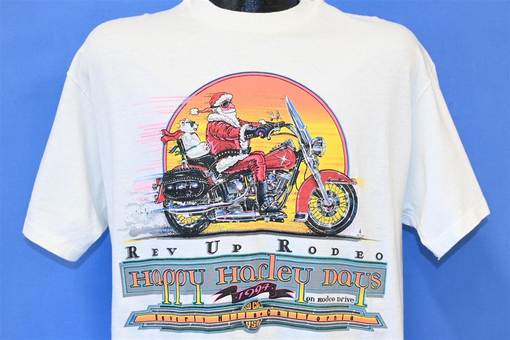 90s Happy Harley Days Beverly Hills Motorcycle t-shirt Large product image 1