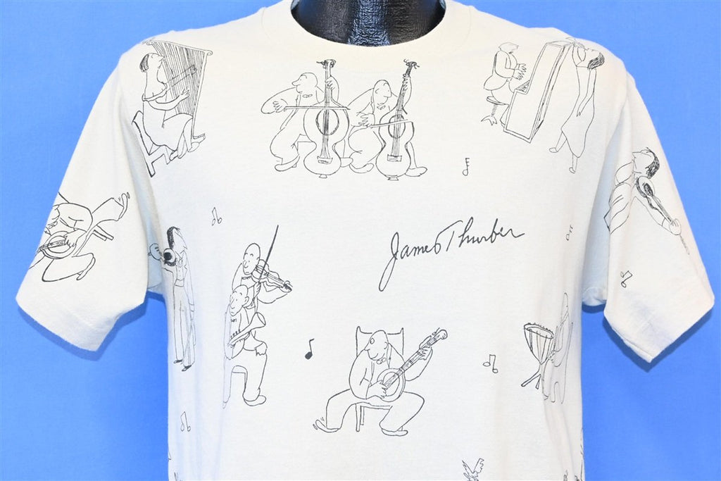 90s James Thurber All Over Print Musician Cartoon t-shirt product image 1