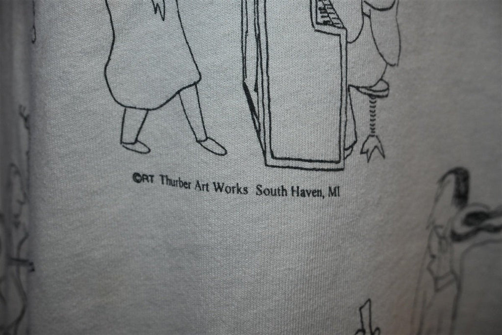 90s James Thurber All Over Print Musician Cartoon t-shirt product image 3