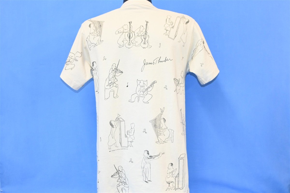 90s James Thurber All Over Print Musician Cartoon t-shirt product image 4