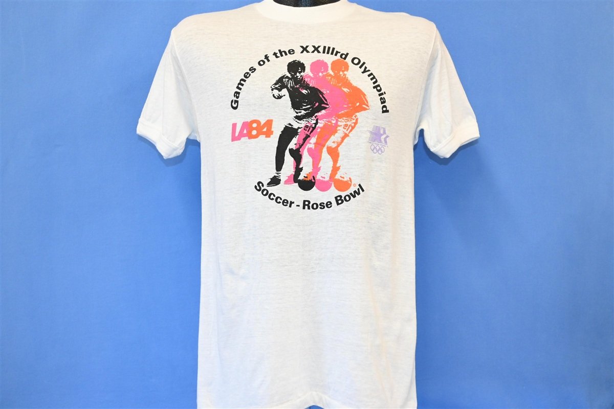 80s LA84 Los Angeles Olympic Games Soccer t-shirt Medium product image 2
