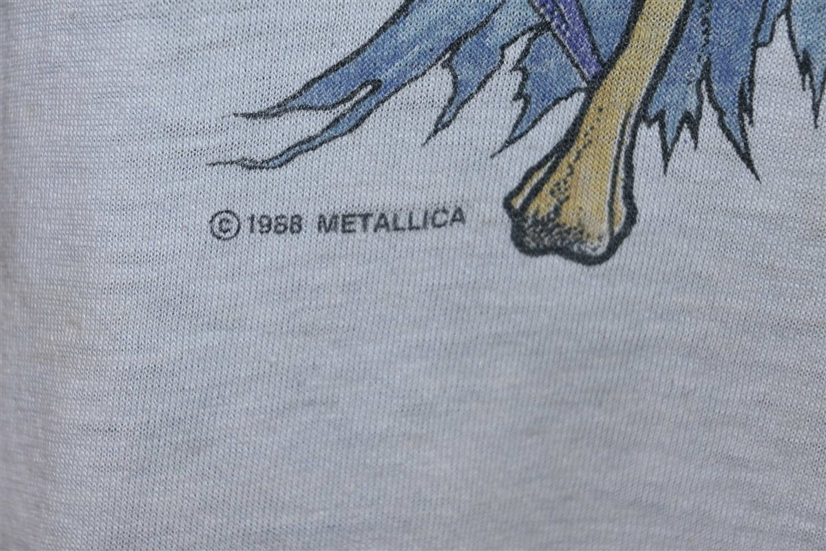 80s Metallica Justice For All Pushead Raglan Band t-shirt product image 3