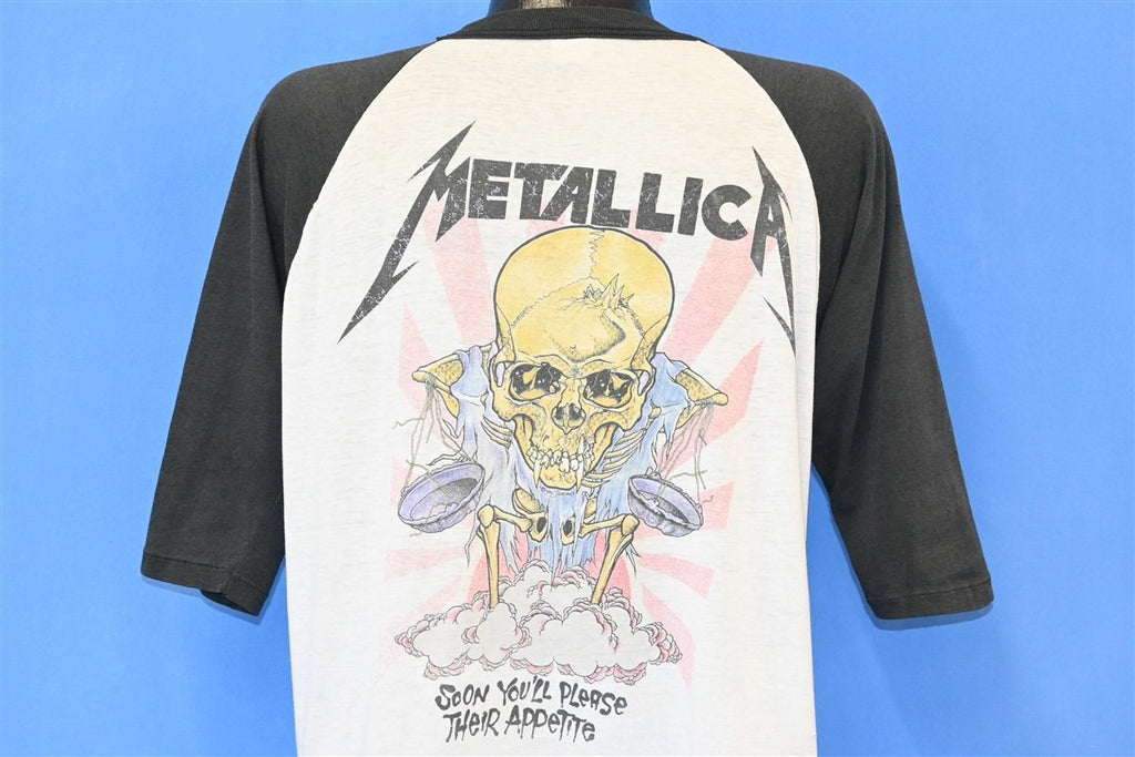 80s Metallica Justice For All Pushead Raglan Band t-shirt product image 7