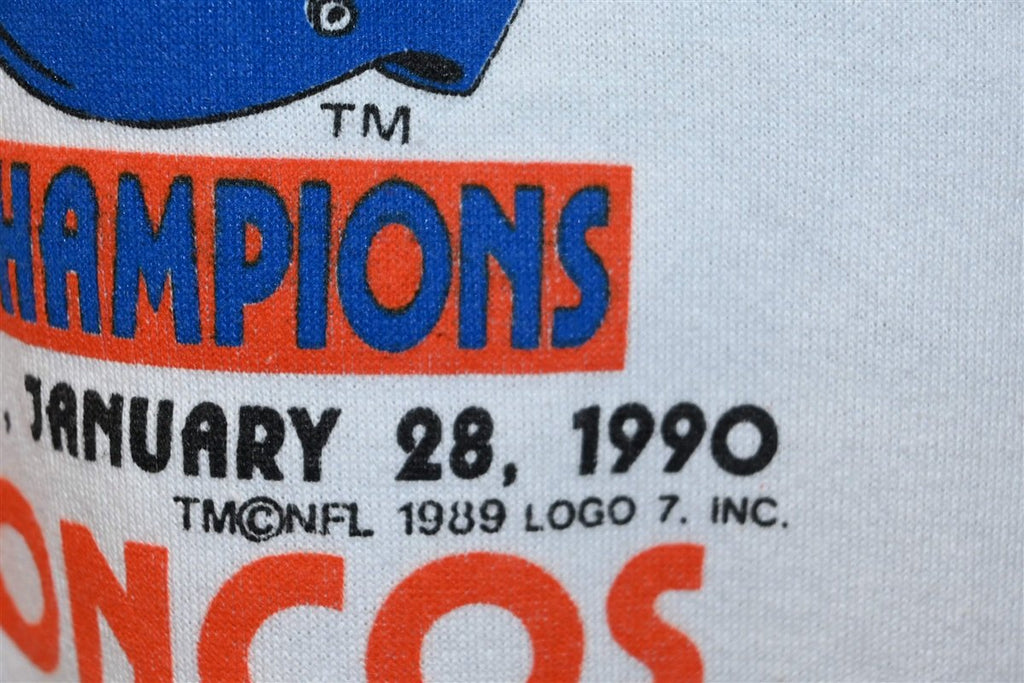 90s Super Bowl XXIV 49ers Vs. Broncos NFL Sweatshirt Medium product image 3