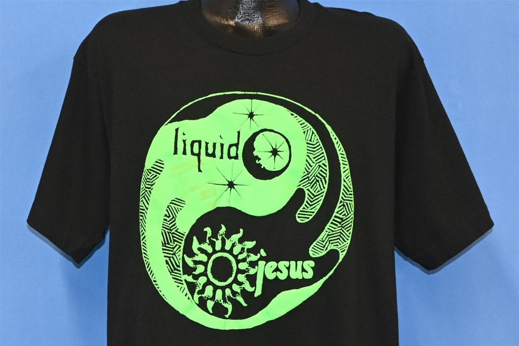 90s Liquid Jesus Triple X Records Neon Band t-shirt Extra product image 1