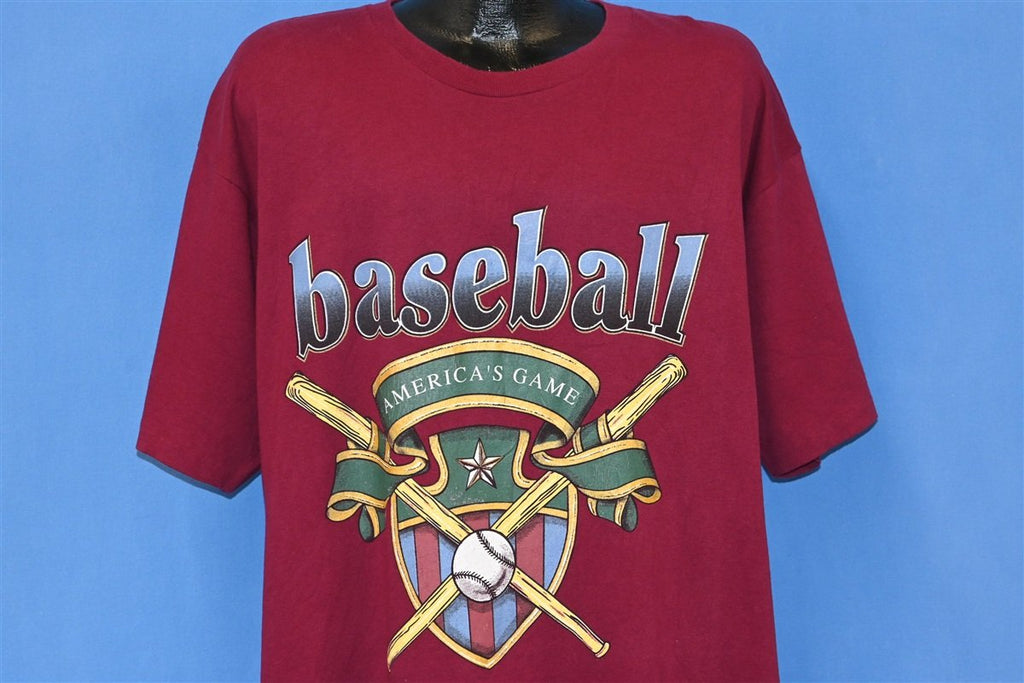 90s Baseball America's Game Coat of Arms t-shirt Extra Large product image 1