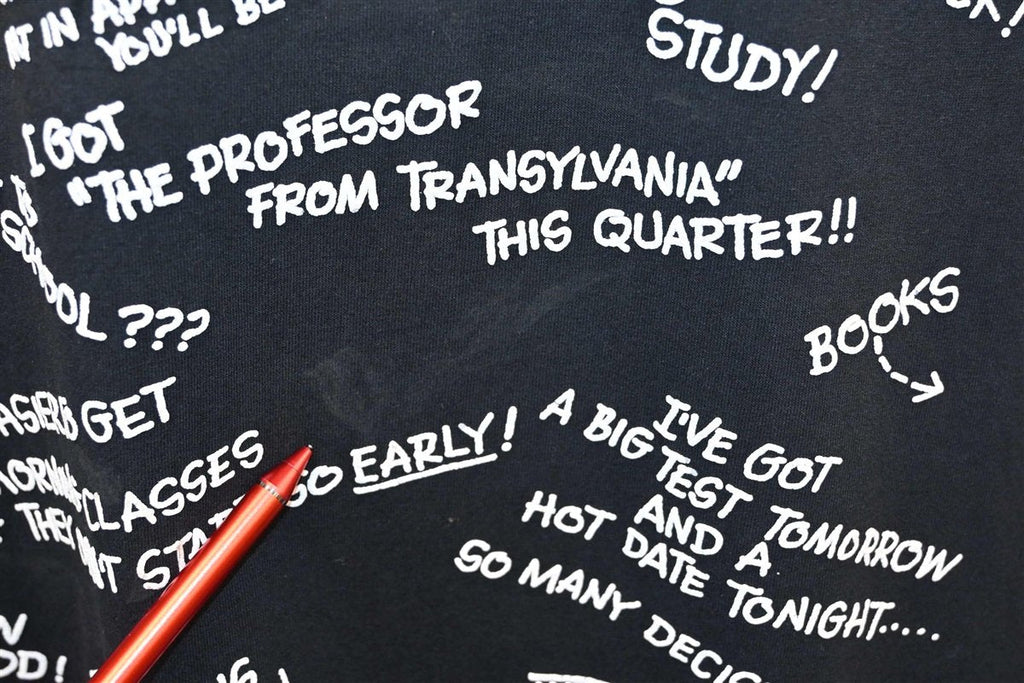 90s Campus Life Funny College Puffy Paint t-shirt Extra product image 5