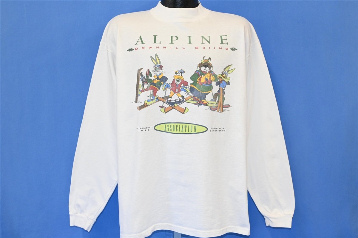 90s Looney Tunes Alpine Downhill Skiing t-shirt Extra Large product image 2