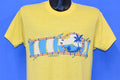 80s Hawaii Island Sunset Palm Trees Yellow t-shirt Medium product image 1